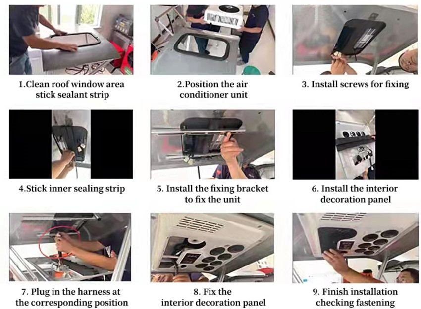 Installation of Dump Truck Air Conditioner Installation of Dump Truck Air Conditioner