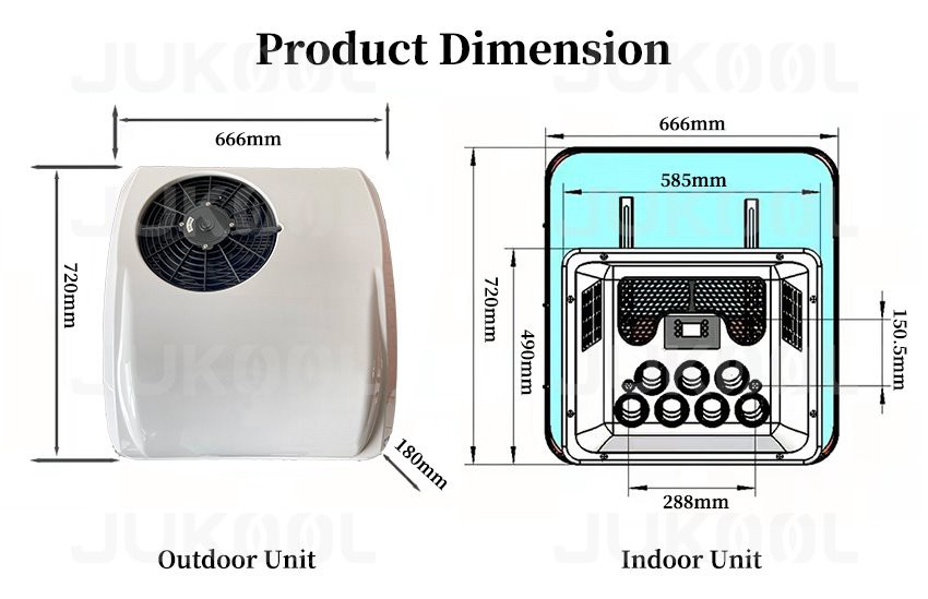 Dimension of rooftop truck camper ac unit Dimension of rooftop truck camper ac unit