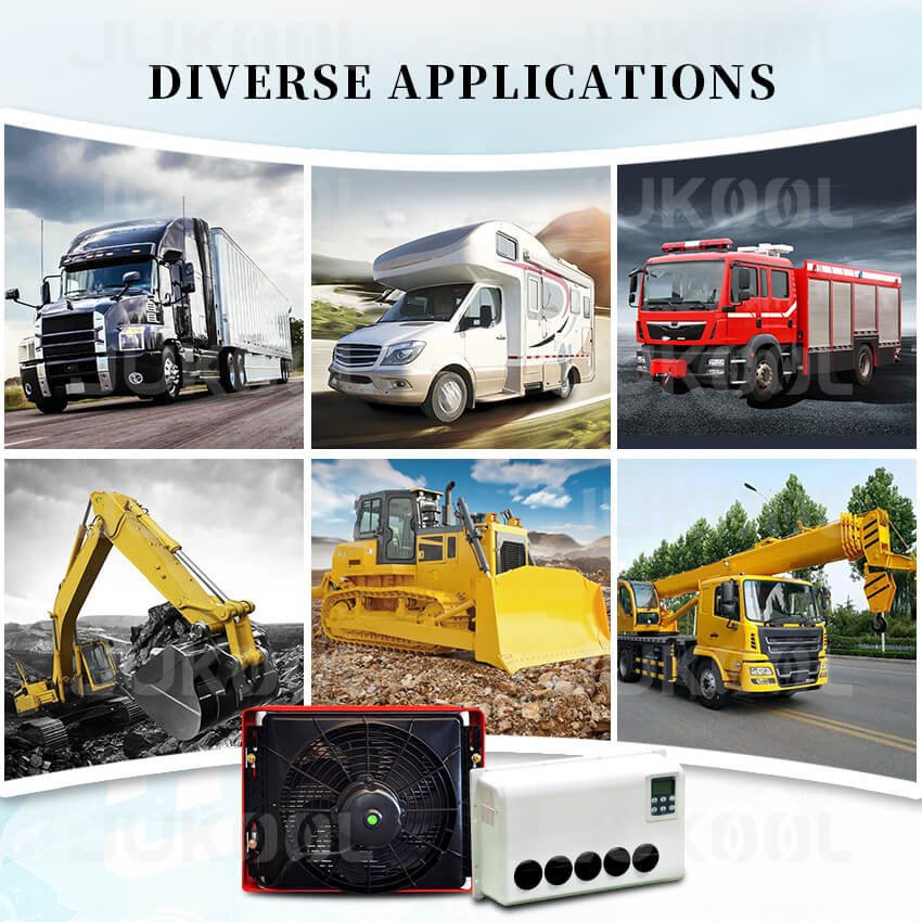 Application of semi truck cab air conditioner